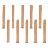 Maxbell 10 Pieces Wooden Candle Wicks Device Replace Smokeless for Candle DIY Making