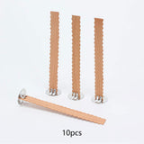 Maxbell 10 Pieces Wooden Candle Wicks Device Replace Smokeless for Candle DIY Making