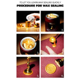 Maxbell Sealing Furnace Tool Arts Crafts Wax Melting Pot for Wedding Stamp Scrapbook