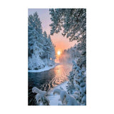 5D Diamond Painting Embroidery Sunset Snow Landscape Cross Stitch Kit Decor - Aladdin Shoppers