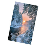5D Diamond Painting Embroidery Sunset Snow Landscape Cross Stitch Kit Decor - Aladdin Shoppers