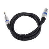 6.35mm TS Male Plug to XLR Female Microphone Stereo Unbalanced Audio Converter Adapter Cables Cord 150cm - Aladdin Shoppers