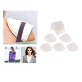 6 Pairs Sew In Sponge Shoulder Pads Sewing Crafts Clothing Accessories White - Aladdin Shoppers