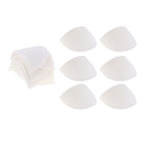 6 Pairs Sew In Sponge Shoulder Pads Sewing Crafts Clothing Accessories White - Aladdin Shoppers