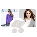 6 Pairs Sew In Sponge Shoulder Pads Sewing Crafts Clothing Accessories White - Aladdin Shoppers