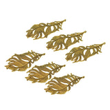 6 Pieces Antique Gold Large Feather Charms Pendants For DIY Jewelry Findings - Aladdin Shoppers