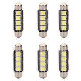 6 Pieces Car Vehicles Interior 41mm Festoon Dome Map Cargo Trunk Lights Blub - Aladdin Shoppers