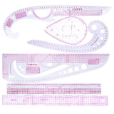 6 Pieces Multi-Style Design Drawings Straight and Curve Ruler Set for Clothes Design Accessories - Aladdin Shoppers