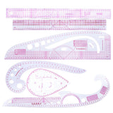 6 Pieces Multi-Style Design Drawings Straight and Curve Ruler Set for Clothes Design Accessories - Aladdin Shoppers