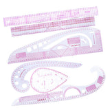 6 Pieces Multi-Style Design Drawings Straight and Curve Ruler Set for Clothes Design Accessories - Aladdin Shoppers