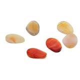 6 Pieces Natural Red Agate Oval Crystal Slice Stone Quartz Pendant Gemstone Charms for Jewelry Making Necklace Gift Home Decor, 1.5mm Drilled Hole - Aladdin Shoppers