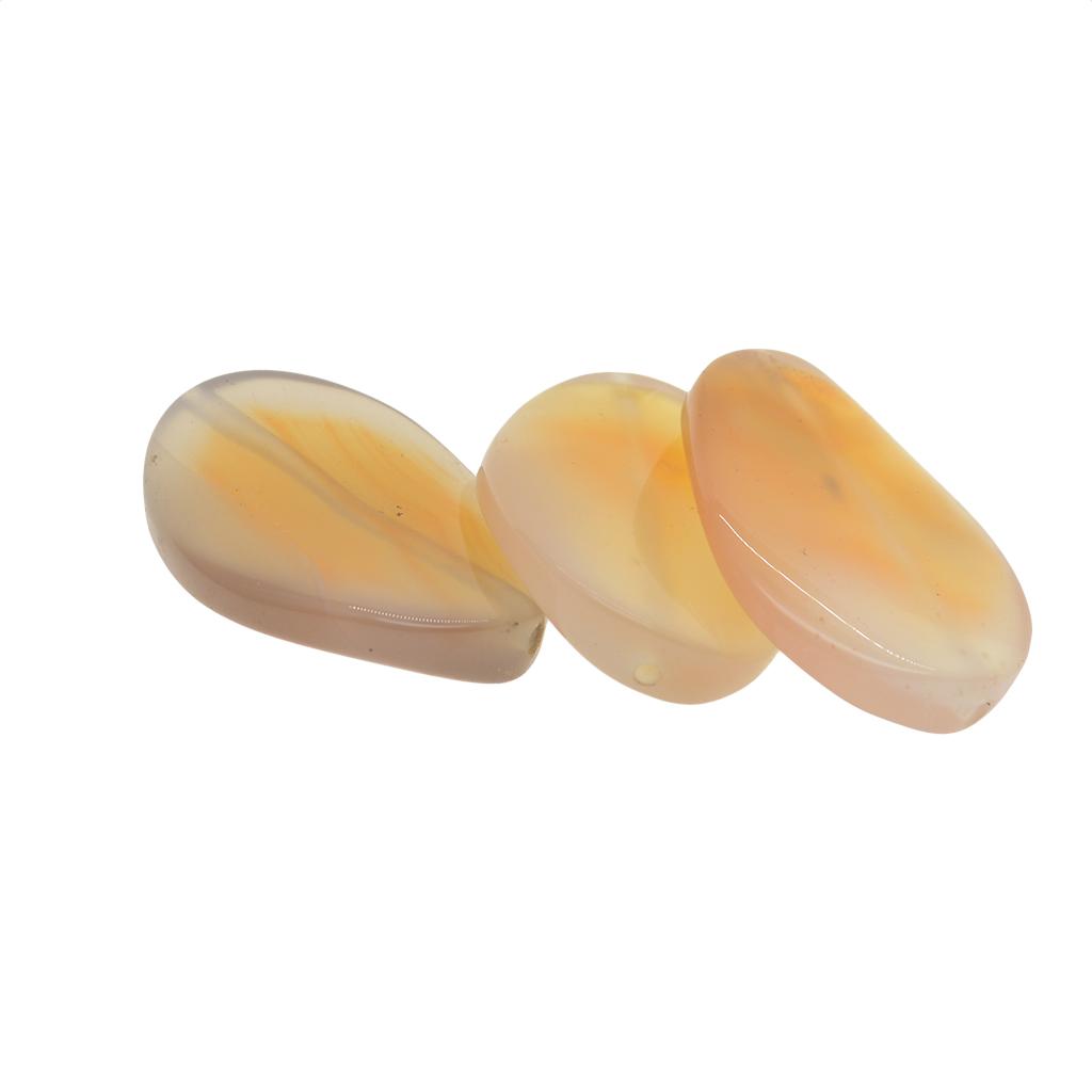 6 Pieces Natural Red Agate Oval Crystal Slice Stone Quartz Pendant Gemstone Charms for Jewelry Making Necklace Gift Home Decor, 1.5mm Drilled Hole - Aladdin Shoppers