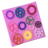 Maxbell  Steam Punk 11 Tools Silicone Fondant Mould Cake Ice Paste Mold Cake Baking Decor Bakery Use