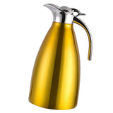 Maxbell Double Wall Design Non-Toxic Stainless Steel 1.5L Capacity Double Vacuum Insulation Thermal Coffee Carafe Home Water Pot Yellow