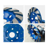 Maxbell Diamond Grinding Wheel Concrete Cup Disc Concrete Stone Tool 100mm Blue