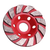Maxbell Diamond Grinding Wheel Concrete Cup Disc Concrete Stone Tool 100mm Red