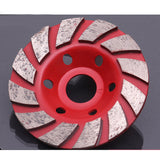 Maxbell Diamond Grinding Wheel Concrete Cup Disc Concrete Stone Tool 100mm Red