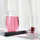 Maxbell Glass Tea Infuser Cup with Tea Strainer and Lid Durable Heat-resistant