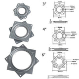 Maxbell Square 110 lbs Capacity -4" Lazy Susan Bearing Swivel Turntable Bearings