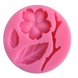 Maxbell  3D Peach Blossom Flower Shape Cake Mold Baking Mould Decorating Chocolate Pies Soap Mat