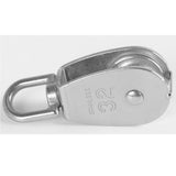 Maxbell Double+Single Pulley Swivel Sheave Rope Wheel Rope Tackle Block M20 Silver