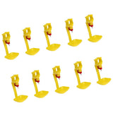 Maxbell 10Pcs Poultry Water Drinking Cups- Chicken, Hen - Automatic Drinker Yellow