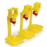 Maxbell 10Pcs Poultry Water Drinking Cups- Chicken, Hen - Automatic Drinker Yellow