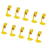 Maxbell 10Pcs Poultry Water Drinking Cups- Chicken, Hen - Automatic Drinker Yellow