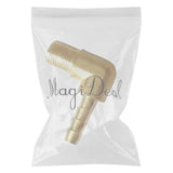 Maxbell 1/8 BSP to 6mm Brass 90 Degree Male Elbow Barbed Hose Tail Pipe Gas Fittings
