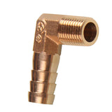 Maxbell 1/4 BSP to 12mm Brass 90 Degree Male Elbow Barbed Hose Tail Pipe Gas Fitting