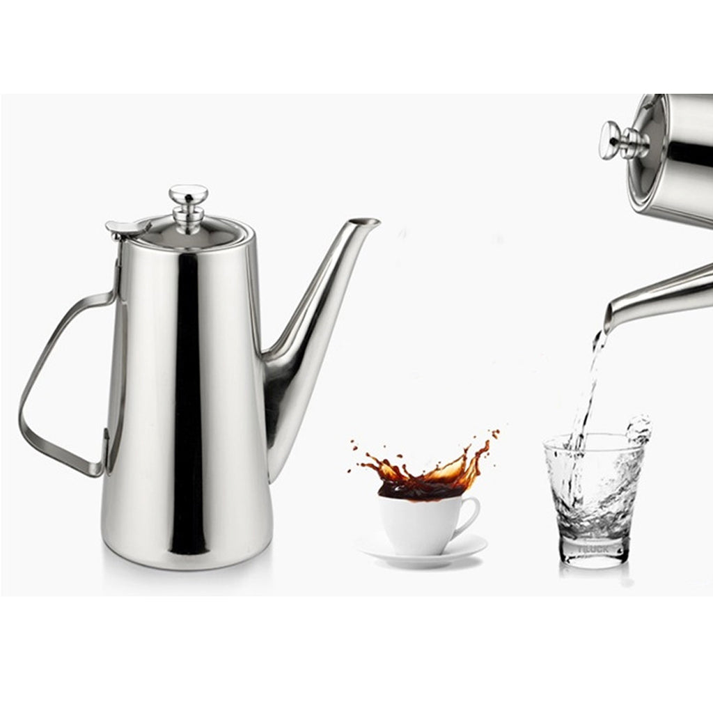 Maxbell 2L Stainless Steel Water Coffee Pot Ice Tea Jug Kettle Pitcher with  Lid #1