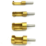 Maxbell 4pcs / set 1/4'' Shank Titanium Drill Plug Cutter Drill Bit Bored Hole Wood Tenon Drill Hole Saw Woodworking Tool 6mm 8mm 13mm 16mm