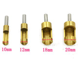 Maxbell 4pcs / set 1/4'' Shank Titanium Drill Plug Cutter Drill Bit Bored Hole Wood Tenon Drill Hole Saw Woodworking Tool 6mm 8mm 13mm 16mm