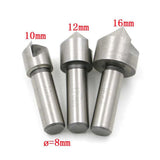 Maxbell 3Pcs HSS Countersink Drill Tool Bit Set For Steel Hard Metals 10mm 12mm 16mm