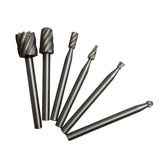 Maxbell 6 pieces 10PC HSS Routing Router Bits Burr Rotary Tools, Engraving, Wood Working Tools