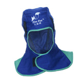 Maxbell Flame Retardant Safey Helmet Welding Neck Protective Hood Welder Head Cover Blue