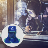Maxbell Flame Retardant Safey Helmet Welding Neck Protective Hood Welder Head Cover Blue