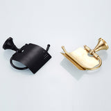 Maxbell Wall Mounted Brass Toilet Paper Holder With Cover Roll Tissue Rack Black