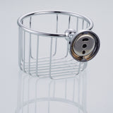 Maxbell Antique Copper Wall Mounted Toilet Paper Roll Holders Tissue Basket Chrome