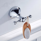 Maxbell Bathroom Double Hook Clothes Hook Hat Coat Hanger Wall Mounted Holder Bright