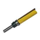 Maxbell 0.25 Inch Shank Hinge Mortise Template Wood Milling Cutter 38x72mm Yellow