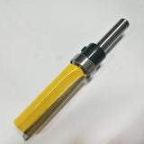 Maxbell 0.25 Inch Shank Hinge Mortise Template Wood Milling Cutter 38x72mm Yellow