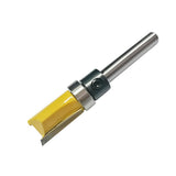 Maxbell 0.25 Inch Shank Hinge Mortise Template Wood Milling Cutter 20x65mm Yellow