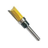 Maxbell 0.25 Inch Shank Hinge Mortise Template Wood Milling Cutter 20x65mm Yellow