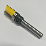 Maxbell 0.25 Inch Shank Hinge Mortise Template Wood Milling Cutter 20x65mm Yellow