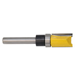 Maxbell 0.25 Inch Shank Hinge Mortise Template Wood Milling Cutter 20x65mm Yellow