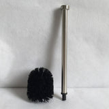 Stainless Steel WC Bath Accessories Cleaning Toilet Brush Black Head Holders