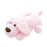 Maxbell Plush Puppy Dog Tissue Box Cover Car Holder Organizer Home Decor Pink