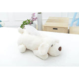 Maxbell Plush Puppy Dog Tissue Box Cover Car Holder Organizer Home Decor White