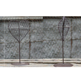 Maxbell Iron Wire Heart Frame Stand Succulent Pot Metal Hanging Planter Plant Holder